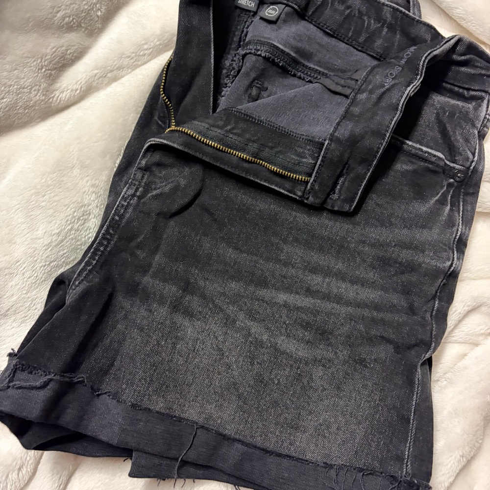 American Eagle Outfitters Black Washed Denim Shorts